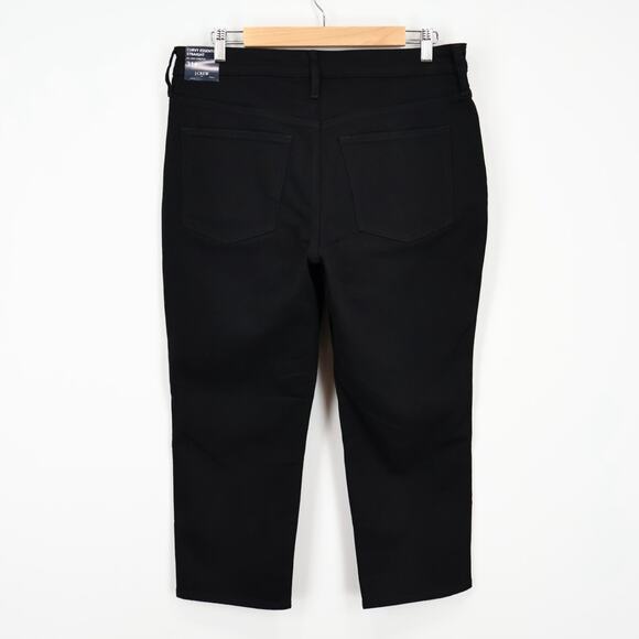 NWT J.Crew Factory Curvy Essential Straight Jean All-Day Stretch Black Size 31 P - Picture 4 of 10